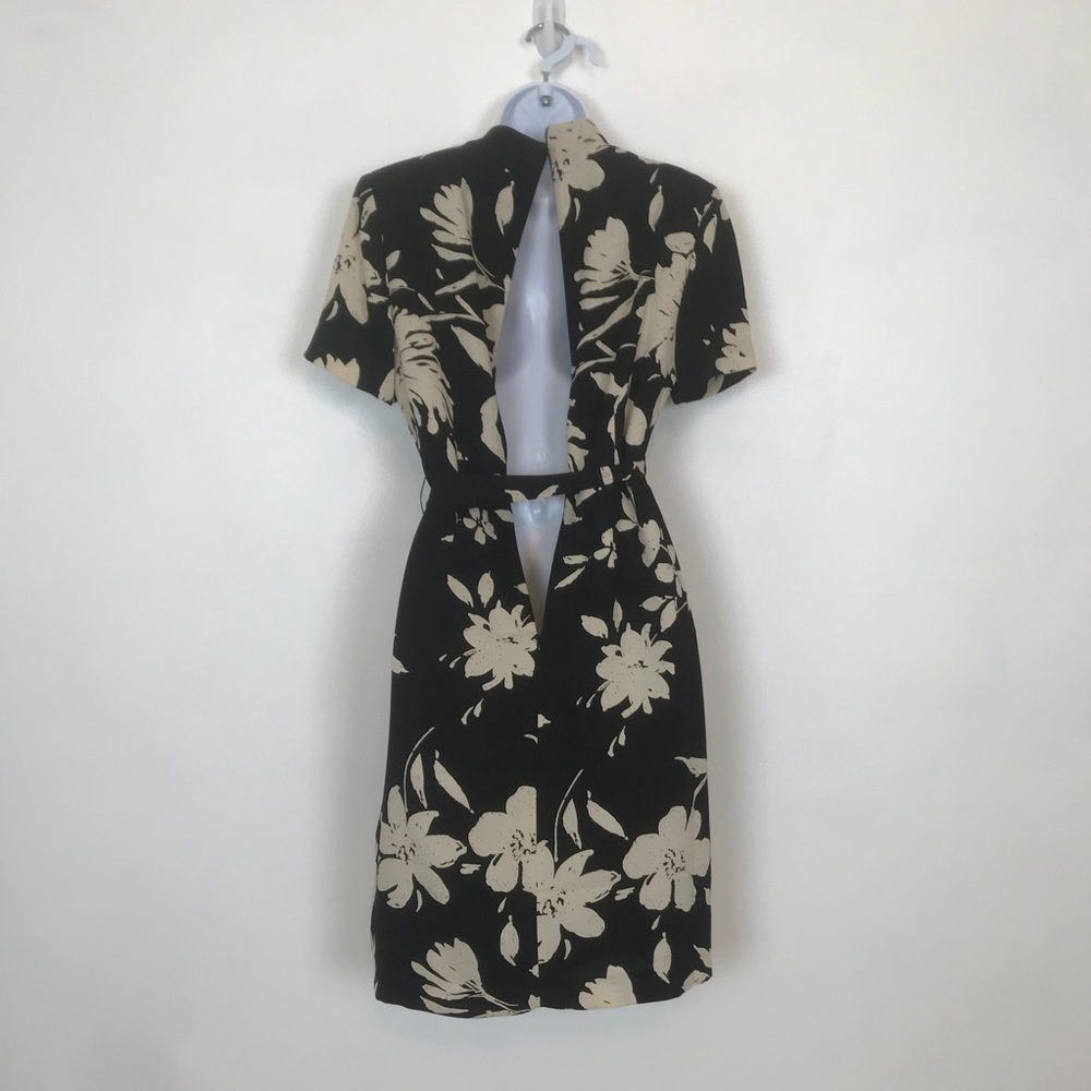 Coldwater Creek | Floral Wrap Career Belted Dress - Picture 6 of 8